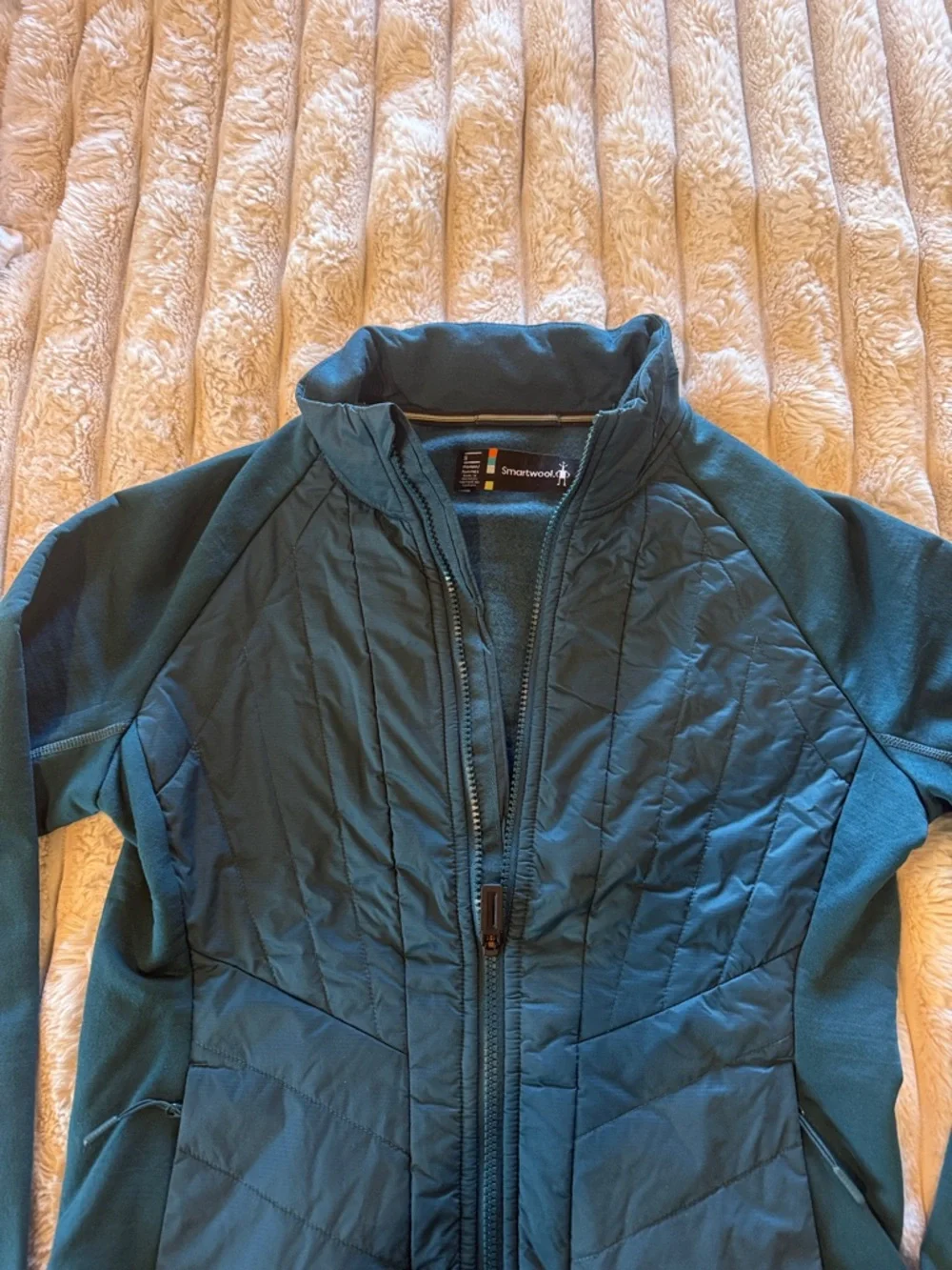 Smartwool Women's S Smartloft Hybrid Damen Jacket Dark Teal - Picture 4 of 4